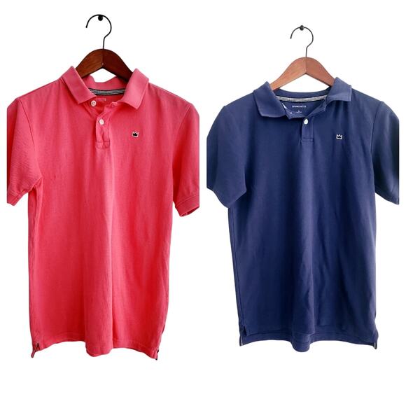 L Pair Crown & Ivy Polo Shirts - Picture 1 of 5
